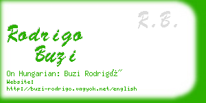 rodrigo buzi business card